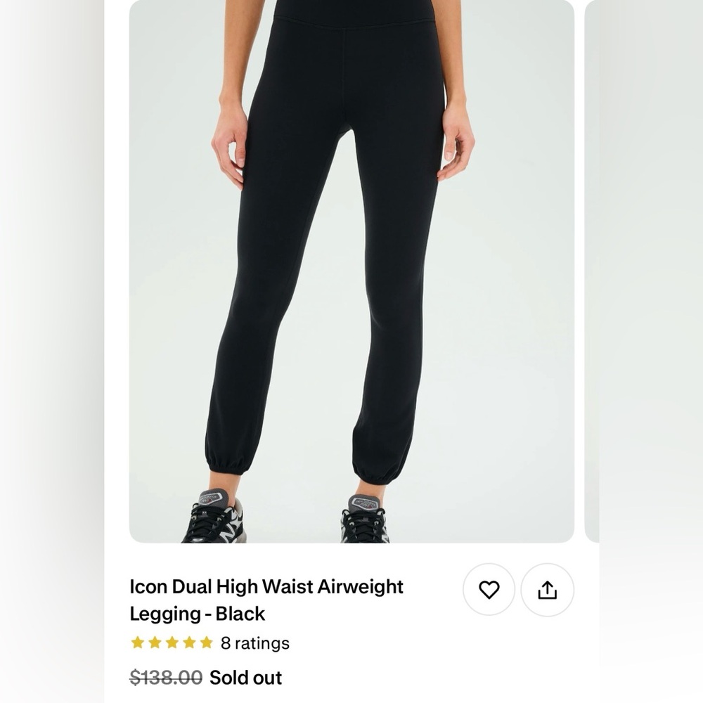 Splits59 Icon Dual High Waist Airweight Leggings in Black Small - Picture 6 of 12